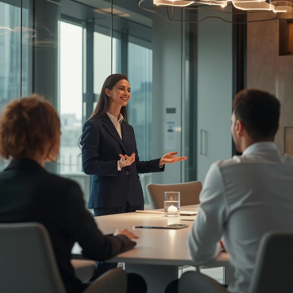 Consultant Oleocalcareous en réunion client
